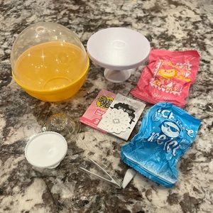 MGA Miniverse Make It Mini Food Diner 3 Blue Razz Jelly squish Jello Mold set